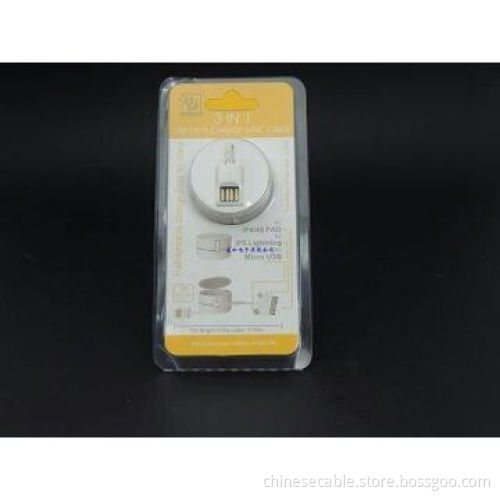 1-in-3 Charge and Data Sync Flat Cable